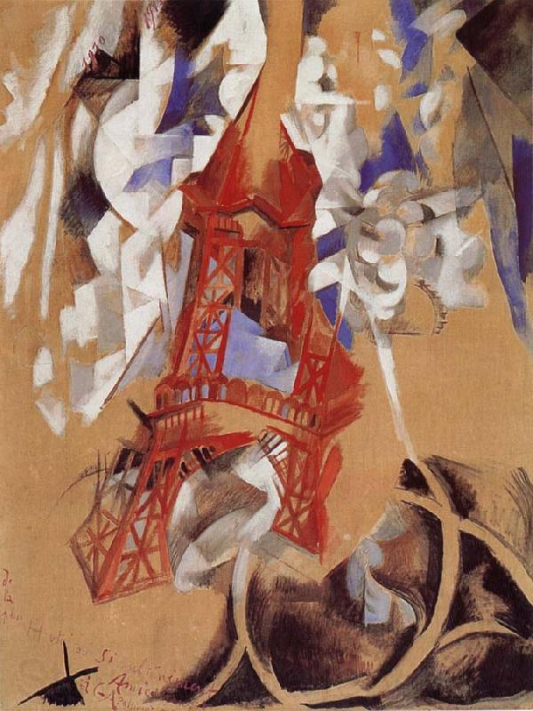 Delaunay, Robert Eiffel Tower Norge oil painting art